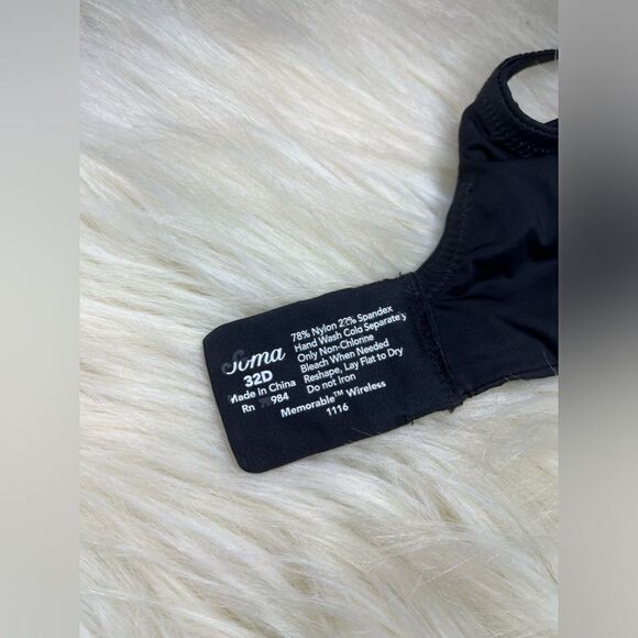 Soma Memorable wireless black bra sz 32 D - Picture 3 of 4